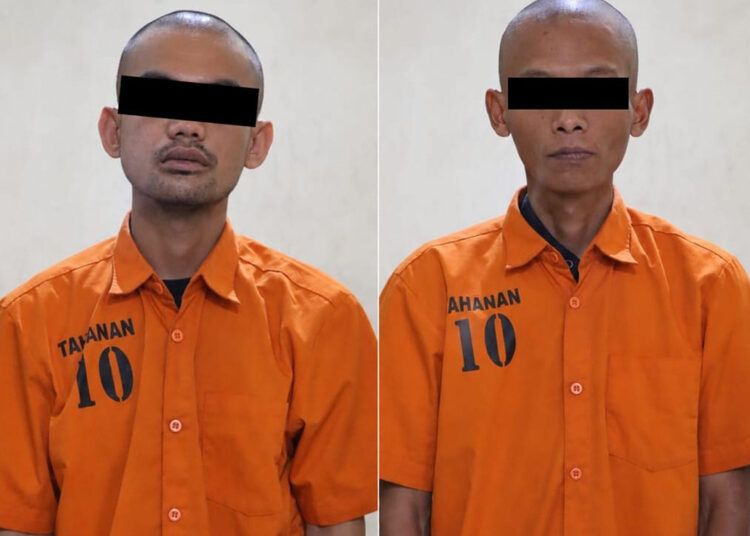 Polisi menangkap dua pria di Kelurahan Talang, Kecamatan Payakumbuh Barat, Kota Payakumbuh, Sumatera Barat, pada Selasa (25/8/2026) sekitar pukul 03.00 WIB karena diduga mencuri motor. Foto: Polres Payakumbuh