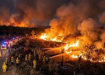 Kebakaran Lahan Ancam Permukiman di Tanah Datar, 4 Hektare Sudah Habis Terbakar