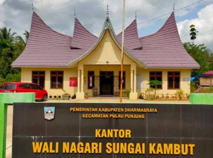 Kantor Wali Nagari Sungai Kambut, Kecamatan Pulau Punjung, Kabupaten Dharmasraya.
