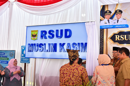 RSUD Parit Malintang resmi berganti nama menjadi RSUD Muslim Kasim. P