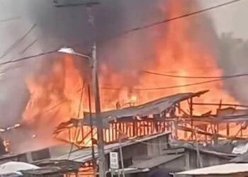 10 Ruko di Sijunjung Ludes Terbakar, Diduga Akibat Korsleting Listrik