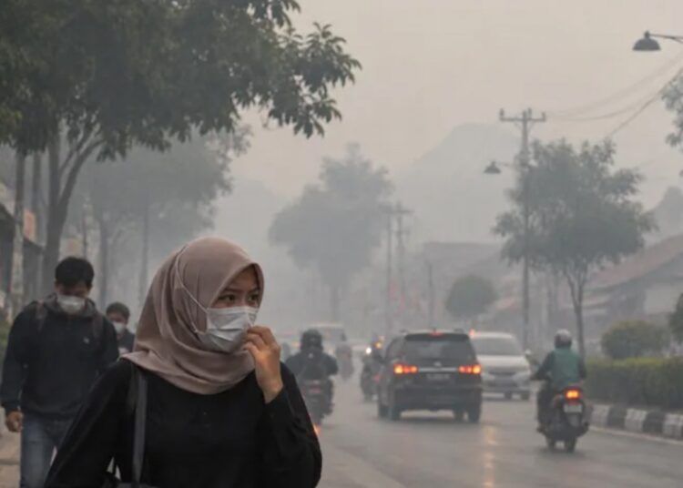 Kualitas udara di Payakumbuh, Sumatera Barat, berada dalam kategori tidak sehat pada Rabu (9/9/2026) pagi. Foto: Ilustrasi AI