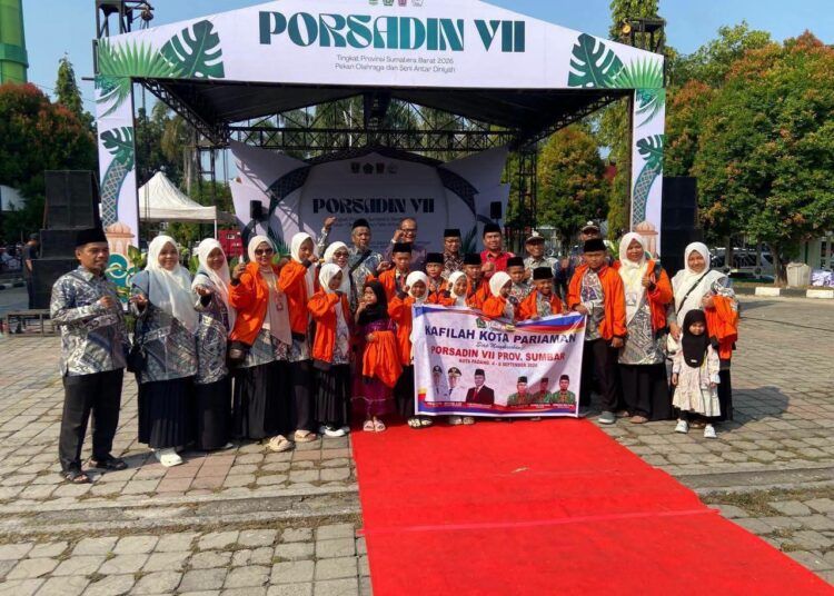 Kafilah Kota Pariaman berhasil menduduki peringkat lima pada Pekan Olahraga dan Seni Antar Diniyah (Porsadin) ke-VII Tingkat Provinsi Sumatera Barat (Sumbar) 2026 yang berlangsung di Kota Padang pada Jumat-Minggu (4–6/9).