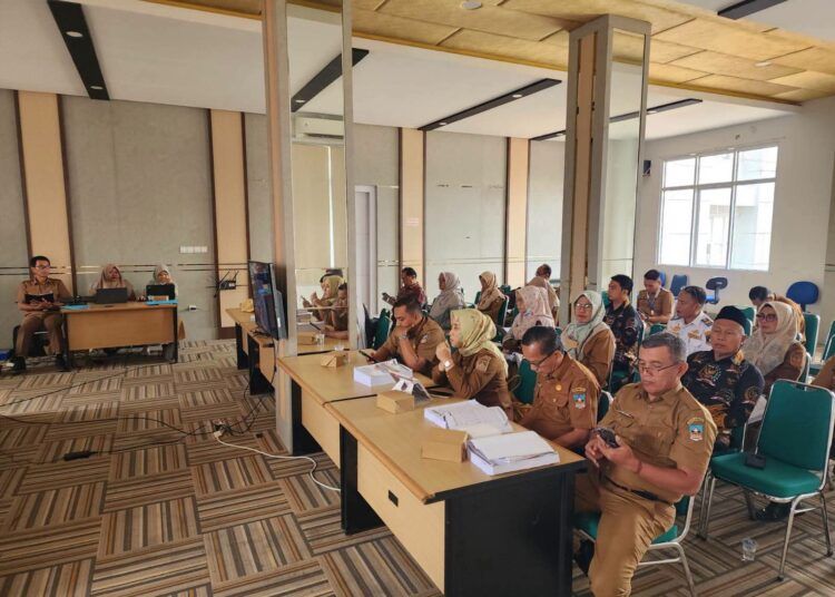 Pemkab Dharmasraya menggelar rapat persiapan MTQ Nasional ke-XIII tingkat kabupaten, Aula Lantai II Kantor Bupati Dharmasraya, Selasa (8/9/2026).