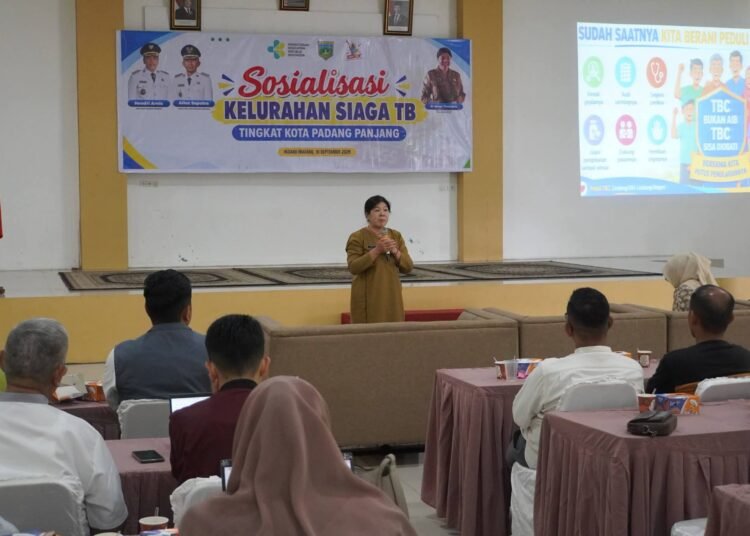 Pemko Padang Panjang menggelar Sosialisasi Kelurahan Siaga Tuberkulosis di Auditorium Mifan, Jumat (18/9/2026).