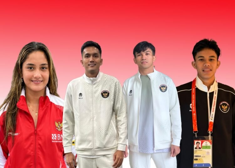 Empat atlet asal Sumatera Barat (Sumbar) memperkuat kontingen Indonesia pada Asian Games Aichi-Nagoya 2026 di Jepang. Foto: KONI Sumbar