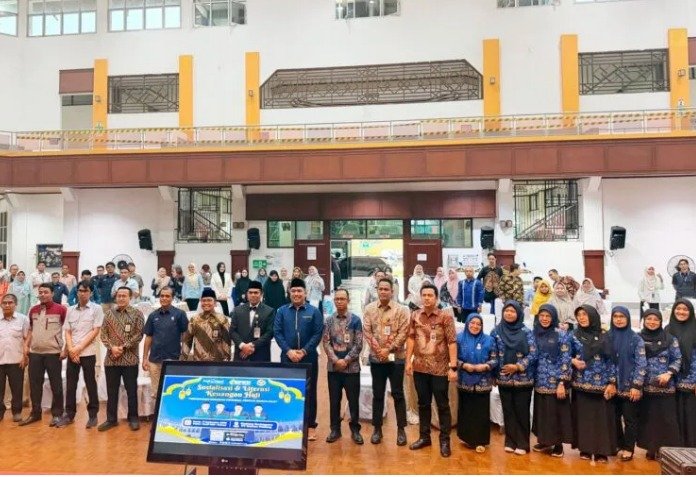 Badan Pengelola Keuangan Haji (BPKH) bersama PT Bank Nagari melalui Unit Usaha Syariah (UUS) dan PT Semen Padang menyelenggarakan Safari Haji BPKH bertajuk Membangun Kesiapan Finansial Menuju Ibadah Haji di Gedung Serbaguna PT Semen Padang, Kamis (17/9).