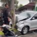 Sebuah Minibus Tabrak Pohon di Pasaman, Begini Kondisi Pengemudi dan Penumpang
