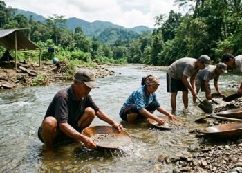 Pendulang Emas di Solok Selatan Sebut Bagi Hasil dengan Pihak Keamanan Lokasi Tambang