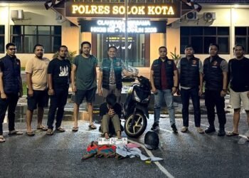 Curi Motor Videografer Pernikahan di Kota Solok, Pekerja Pabrik Tahu Asal Padang Ditangkap