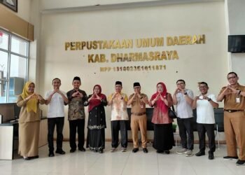 Dinas Perpustakaan Dharmasraya Terima Studi Komparatif DPRD Tanah Datar