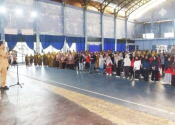 Sambut HUT RI ke-81, Ratusan ASN Pariaman Ikuti Lomba Olahraga Antarinstansi