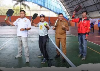 Wali Kota Bukittinggi Ramlan Nurmatias membuka secara resmi pelaksanaan Porprov XVI Sumatera Barat 2026 untuk cabang olahraga pickleball di GOR Bermawi, Bukittinggi, Senin (5/10/2026).