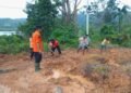 Longsor Tutup Akses Jalan Menuju Objek Wisata Mandeh Pesisir Selatan