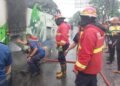 Bus Pariwisata Rute Palembang–Padang Berisi 22 Penumpang Terbakar di Padang
