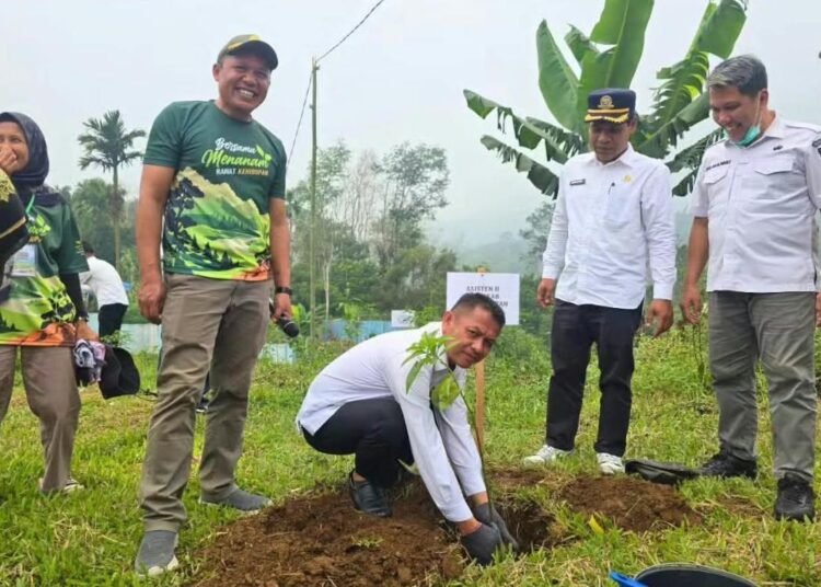 Pemerintah Kabupaten (Pemkab) Solok Selatan bersama Pemerintah Provinsi (Pemprov) Sumatera Barat (Sumbar) menanam 1.000 bibit pohon produktif. Kegiatann itu dipusatkan di SMA Negeri 9 Solok Selatan pada Rabu (14/10/2026).