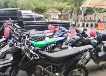 Komplotan Pencuri Beraksi di Solok-Dharmasraya, 3 Orang Ditangkap, 11 Kendaraan Disita