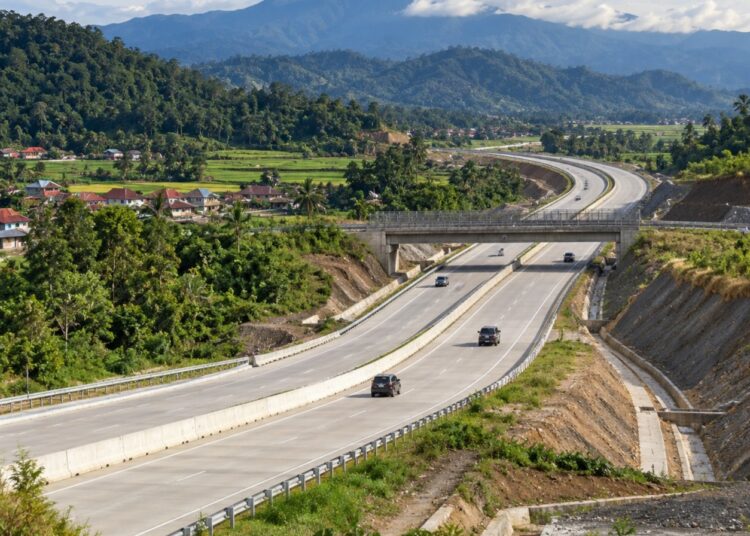 Ilustrasi jalan tol. Foto: Ilustrasi AI