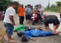Suami Istri Asal Solok Tabrakan dengan Pikap di Dharmasraya, Suami Tewas