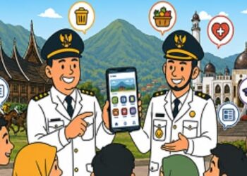 Tampilan halaman utama aplikasi Papago (Padang Panjang Go).