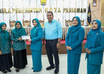 Pemko Pariaman Salurkan Uang Transportasi kepada 1.059 Kader Dasawisma