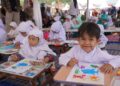 Puluhan Anak TK Meriahkan Lomba Mewarnai Festival Literasi Padang Panjang 2026