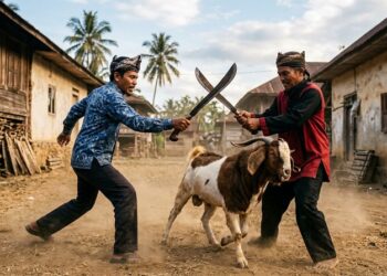 Berkelahi dengan Senjata Tajam karena Masalah Kambing, Dua Orang di Padang Pariaman Terluka